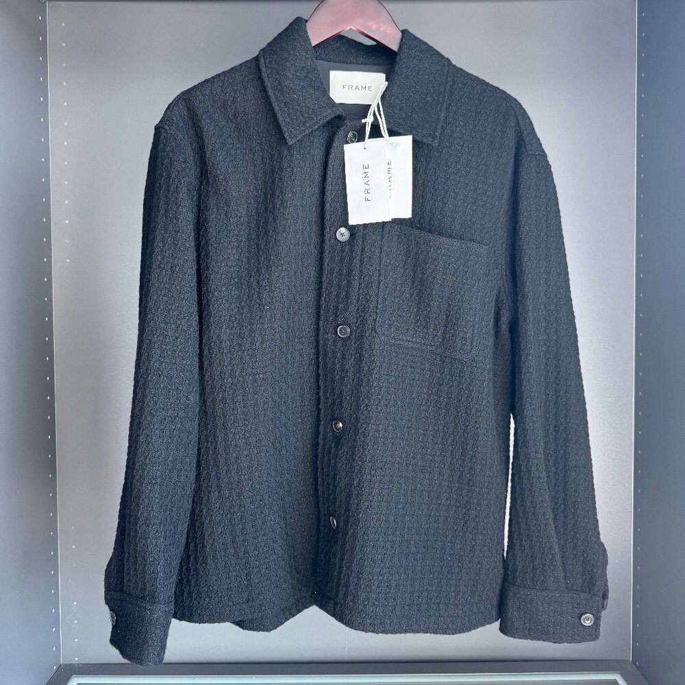 Frame Textured Shirt Jacket